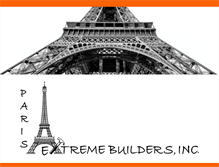 Tablet Screenshot of parisextremebuilders.com